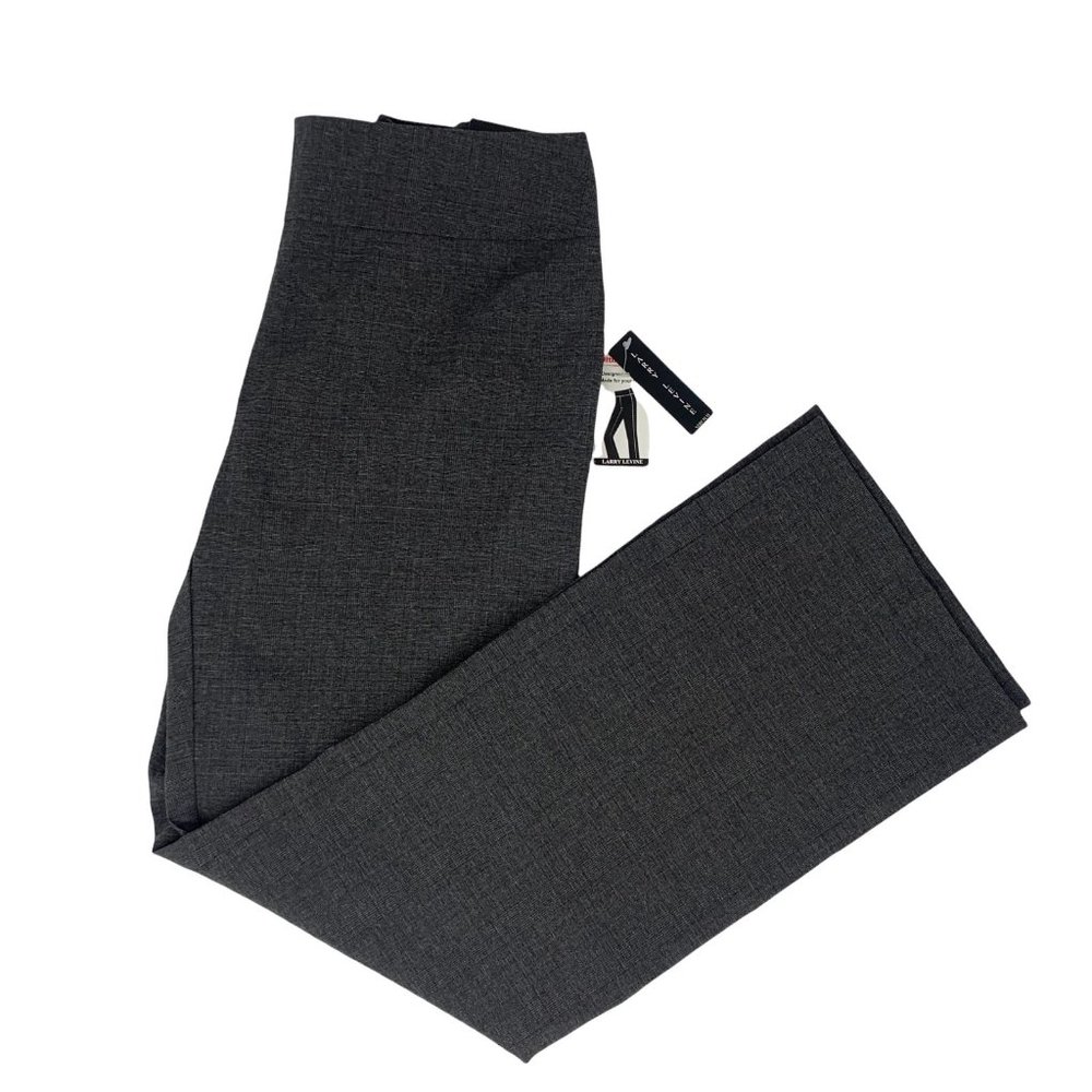 Larry Levine Stretch The Ultimate Fit Charcoal Size 16 NWT